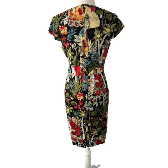 Grace Karin Frida Kahlo Print Dress - Picture 3 of 6